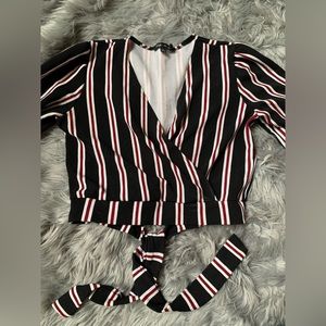 Striped crop top